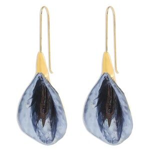 Zara Gold and Blue Earrings
